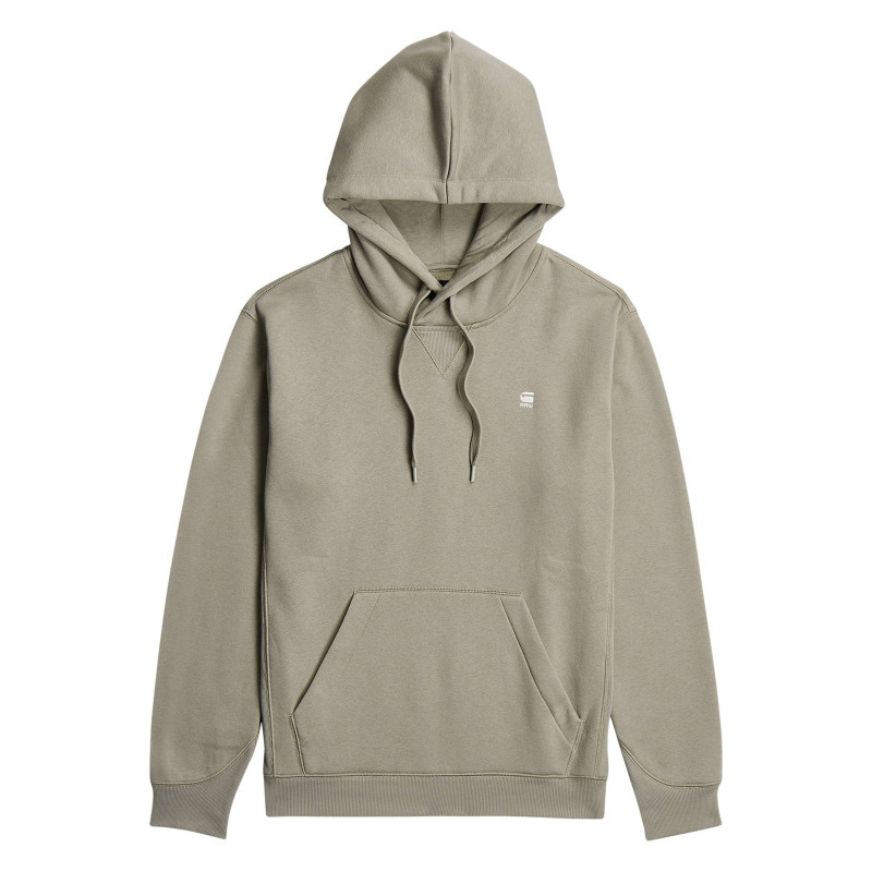 G-star Raw - Sweat Taupe Uni Avec Une Poche Kangourou Et Un Col à Capuche - Beige G-star Raw - Sweat Taupe Uni Avec Une Poche Kangourou Et Un Col à Capuche - Beige