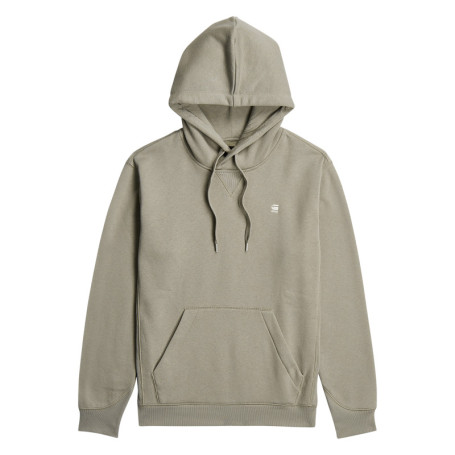Sweat taupe uni avec une poche kangourou et un...