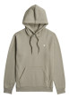 Thumbnail Sweat taupe uni avec une poche kangourou et un col à capuche