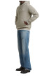 Thumbnail Sweat taupe uni avec une poche kangourou et un col à capuche - Image 6