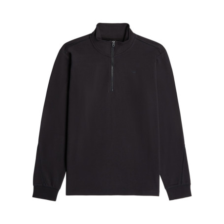 Pull en coton biologique noir uni avec une...