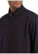Thumbnail Pull en coton biologique noir uni avec une coupe droite et un col montant - Image 7