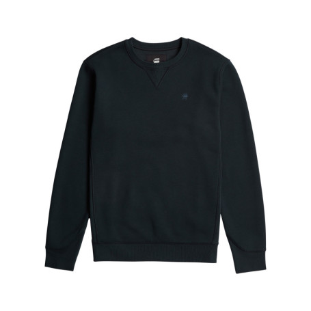 Sweat marine uni avec une coupe droite et des...