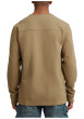 Thumbnail Pull beige uni à coupe droite avec un col rond et des manches longues - Image 4