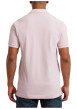 Thumbnail Polo en coton biologique rose uni avec une coupe droite et un col boutonné - Image 4