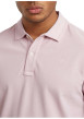 Thumbnail Polo en coton biologique rose uni avec une coupe droite et un col boutonné - Image 7