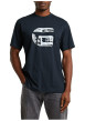 Thumbnail T-shirt en coton biologique bleu marine imprimé avec une coupe droite - Image 3