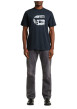 Thumbnail T-shirt en coton biologique bleu marine imprimé avec une coupe droite - Image 5
