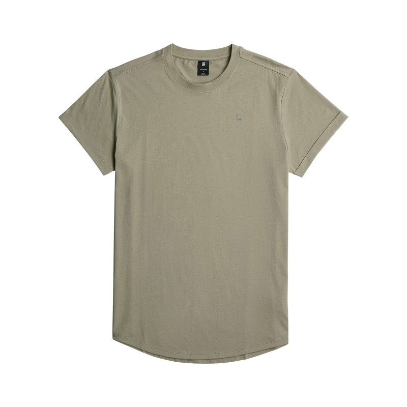 G-star Raw - T-shirt En Coton Biologique Vert Uni Avec Une Coupe Droite Et Un Col Rond - Vert
