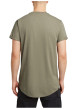 Thumbnail T-shirt en coton biologique vert uni avec une coupe droite et un col rond - Image 4