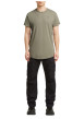 Thumbnail T-shirt en coton biologique vert uni avec une coupe droite et un col rond - Image 5