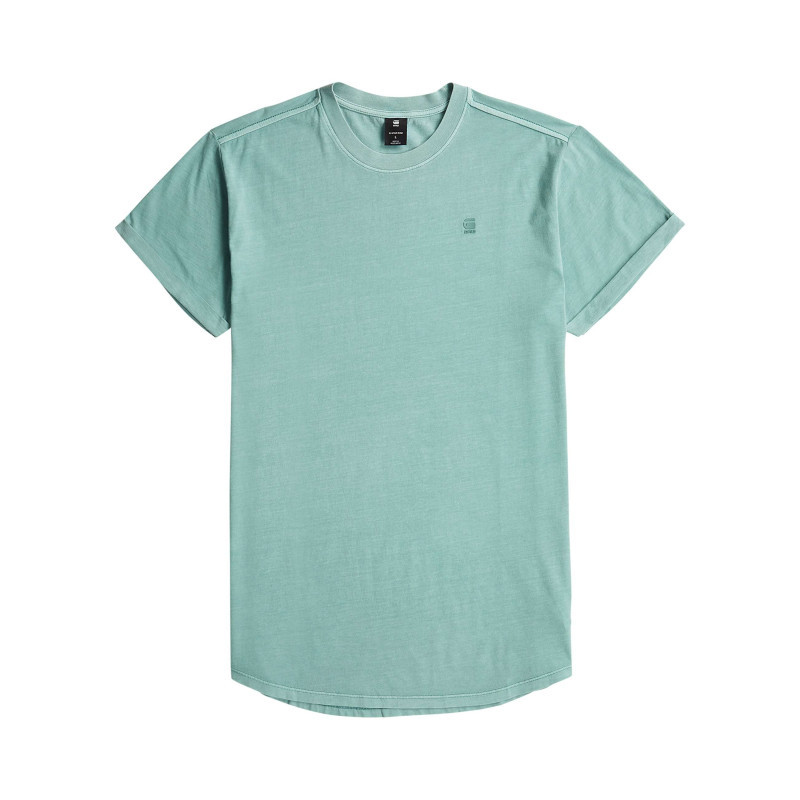 G-star Raw - T-shirt En Coton Biologique Vert D'eau Uni Avec Un Logo Sur Le Coeur - Bleu G-star Raw - T-shirt En Coton Biologique Vert D'eau Uni Avec Un Logo Sur Le Coeur - Bleu