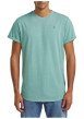 Thumbnail T-shirt en coton biologique vert d'eau uni avec un logo sur le coeur - Image 3
