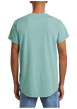 Thumbnail T-shirt en coton biologique vert d'eau uni avec un logo sur le coeur - Image 4