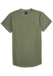 Thumbnail T-shirt en coton biologique kaki uni avec un logo sur le coeur