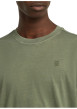 Thumbnail T-shirt en coton biologique kaki uni avec un logo sur le coeur - Image 7