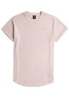Thumbnail T-shirt en coton biologique rose uni avec un logo sur le coeur