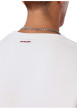 Thumbnail Sweat blanc uni avec une coupe droite et un logo bordeaux sur la poitrine - Image 4