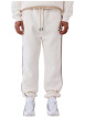 Thumbnail Pantalon jogging blanc uni avec un cordon de serrage à la taille