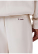Thumbnail Pantalon jogging blanc uni avec un cordon de serrage à la taille - Image 5
