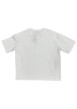Thumbnail T-shirt blanc uni avec une coupe droite et des manches courtes - Image 2