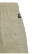 Thumbnail Short en coton kaki à coupe droite pourvu d'une taille élastiquée - Image 3