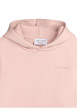 Thumbnail Sweat en coton mélangé rose à coupe droite pourvu d'un col à capuche - Image 3