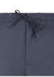Thumbnail Pantalon bleu foncé à coupe droite pourvu d'une taille élastiquée - Image 3