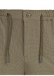 Thumbnail Pantalon vert à coupe droite pourvu d'une taille élastiquée plissée - Image 3