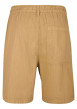 Thumbnail Short en coton beige à coupe droite pourvu d'un cordon de serrage - Image 2