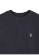 Thumbnail T-shirt bleu foncé à coupe droite pourvu d'un col rond et de manches courtes - Image 3