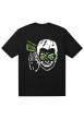 Thumbnail T-shirt en coton noir imprimé avec une coupe droite et un col rond - Image 2