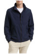 Thumbnail Blouson marine uni avec une coupe droite et des poches zippées à l’avant - Image 2