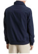 Thumbnail Blouson marine uni avec une coupe droite et des poches zippées à l’avant - Image 3