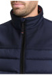 Thumbnail Doudoune marine uni avec une fermeture zippée et un col montant - Image 4