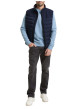 Thumbnail Doudoune marine uni avec une fermeture zippée et un col montant - Image 5