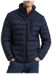 Thumbnail Doudoune marine uni avec une coupe droite et des poches zippées - Image 2