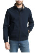 Thumbnail Blouson marine uni avec une coupe droite et deux poches raglan à l’avant - Image 2