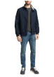 Thumbnail Blouson marine uni avec une coupe droite et deux poches raglan à l’avant - Image 4