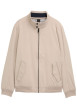 Thumbnail Blouson beige uni avec une coupe droite et deux poches raglan à l’avant