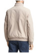 Thumbnail Blouson beige uni avec une coupe droite et deux poches raglan à l’avant - Image 3