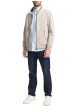 Thumbnail Blouson beige uni avec une coupe droite et deux poches raglan à l’avant - Image 5