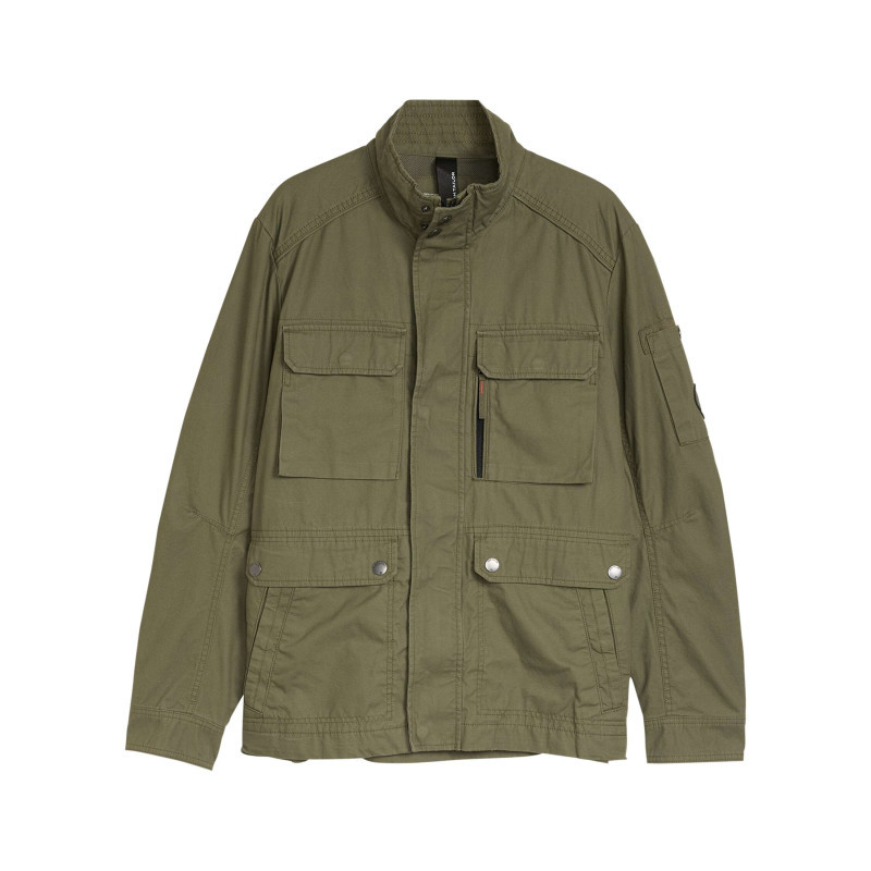 Tom Tailor - Parka En Coton Kaki Uni Avec Une Coupe Droite Et Des Poches Plaquées à L'avant - Vert Tom Tailor - Parka En Coton Kaki Uni Avec Une Coupe Droite Et Des Poches Plaquées à L'avant - Vert