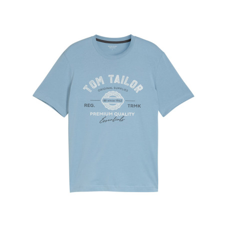 T-shirt en coton bleu avec un imprimé de la...