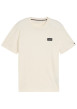 Thumbnail T-shirt en coton écru uni avec une coupe droite et un col rond