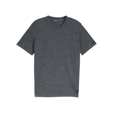 T-shirt en coton marine uni avec une coupe...