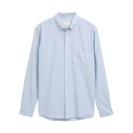 Chemise en coton ciel à rayures avec une coupe...