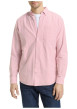 Thumbnail Chemise en coton rose à rayures avec une coupe droite et un col boutonné - Image 2