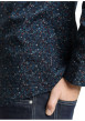 Thumbnail Chemise en coton marine à motifs avec une coupe droite et un col boutonné - Image 2
