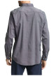 Thumbnail Chemise grise uni avec une coupe ajustée et un col boutonné - Image 4